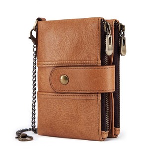boshio Crazy Horse Cowhide Leather chain <b>Wallet</b> for Cycling <b>wallet</b> hiking <b>wallet</b> - Product Image 2