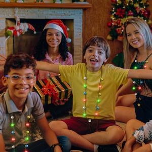 Light up Colar de Natal 13 Bells Natal Jingle Bells Colares para Mulheres Homens 3 Modos <span class=keywords><strong>Christmas</strong></span> Party Favors Presentes - Product Image 4