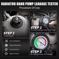 Analizador de Motor YSGJ, Detector de Fugas en el Tanque de Agua, Kit Universal de Prueba de Presión del Radiador, Kit de Recarga de Refrigerante al Vacío, Aleación de Aluminio para