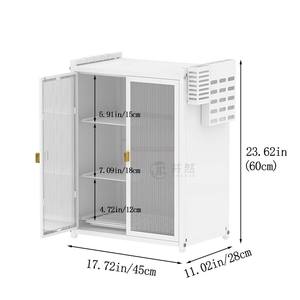 Organizadores de cocina de 2/3 capas, armario de almacenamiento, cuencos de <span class=keywords><strong>Metal</strong></span> de pie, organizador, estante de almacenamiento - Product Image 5