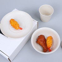 Ensemble de table de fête, vaisselle de luxe, assiettes en céramique, vaisselle décorations de camping pour enfants, vaisselle jetable