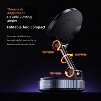 Support de téléphone de voiture multifonctionnel à charge sans fil avec fixation magnétique et rotation à 360 degrés pour utilisation au chevet
