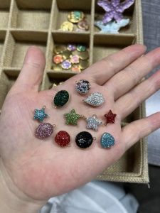 จี้รูปทรงเรขาคณิตขนาดเล็กประดับเพชรเทียมเคลือบทอง PVD บนสแตนเลสสตีล สำหรับทำเครื่องประดับ DIY เช่น สร้อยคอ สร้อยข้อมือ ต่างหู และอุปกรณ์เสริม - Product Image 5