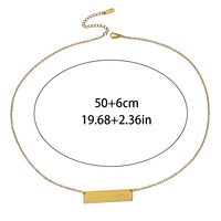Collar de Acero Inoxidable con Verso Árabe de la Sábida Versión del Alá Musulmán, Joyería de Moda Personalizada para Regalo de Ramadán/Eid, Venta al por Mayor