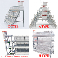 Cage d'élevage de poulets pondeuses galvanisée à 4 niveaux, type A, pour 120, 128 ou 160 poules, pour l'élevage de volailles, à vendre