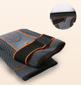 Compression jambe genouillères soutien allonger rayure Sport manchon arthrite douleur articulaire protecteur élastique genouillère orthèse volley-ball - Product Image 3