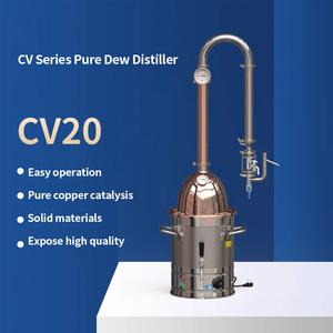 20l CV20 extracteur d'hydrosol en cuivre pur, distillateur d'hydrosol <span class=keywords><strong>maison</strong></span>, extracteur d'huile essentielle domestique - Product Image 6