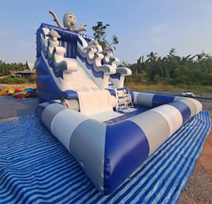 Tùy chỉnh khổng lồ thương mại không khí Trampoline lâu đài bouncy ngoài trời leo núi đá trò chơi <span class=keywords><strong>Inflatable</strong></span> nổi trượt nước - Product Image 6