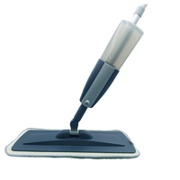 Serpillère plate microfibre 360° pour nettoyage humide/à sec, pliable, avec panier en aluminium et plastique, essorage automatique, grande capacité, légère, séchage rapide 90%-100%