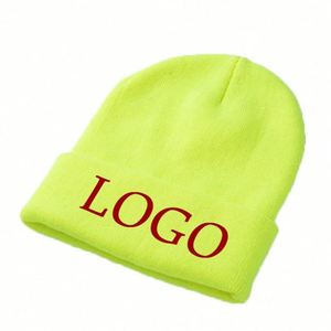 Gorros de lana personalizados de 5 paneles al por mayor con LOGO, gorros de punto personalizados para hombres y mujeres - Product Image 6