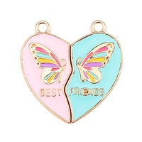 Collier d'amitié Best Friends Hearty Puzzle, accessoire pour couple, pendentif en alliage disponible en plusieurs couleurs