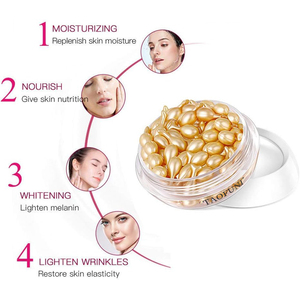 Capsule di siero <span class=keywords><strong>viso</strong></span> al fullerene e placenta con niacinamide, anti-età, antirughe, idratante, riparatore, olio essenziale per il <span class=keywords><strong>viso</strong></span>, OEM - Product Image 4