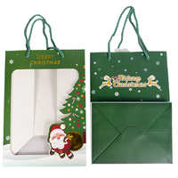 Sacs en papier personnalisés pour Noël avec ruban, emballage cadeau écologique pour les fêtes et conception de logo