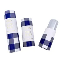Tube en carton biodégradable Kraft pour cosmétiques, soins de la peau, essence liquide, rouge à lèvres, baume à lèvres, emballage en tube à torsion et à pousser