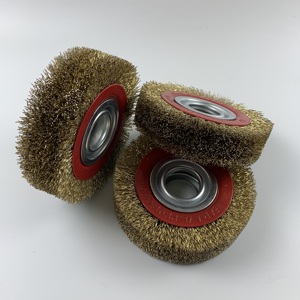 TDFワイヤーホイールグラインダーベンチ研削ワイヤーブラシ微細リダサー付き - Product Image 2