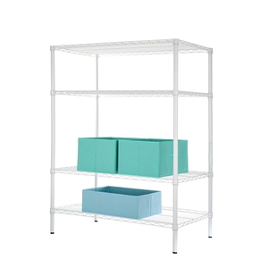 Étagères de rangement en acier inoxydable SIMPLY à 4 niveaux, étagères réglables, grande capacité, écologiques, pour garde-manger, OEM&ODM, DIY - Product Image 1