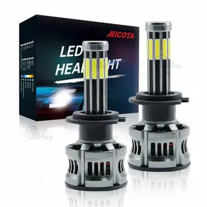 Auto Led Headlamp 6 8 10 side COB Headlight H7 H11 9005 High Power Car Led Headlight Led Headlight H4