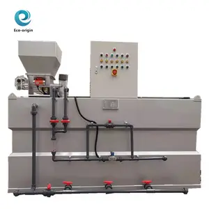 Waste water treatment solid liquid separator automatic dosing device