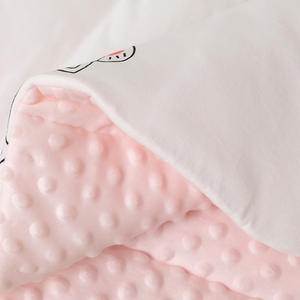 Hoge Kwaliteit 90X90 Cm Minky Dot Capuchon Baby Deken Super Zacht 100% Katoen Bedrukt Patroon Modieuze Groothandel Opties - Product Image 6