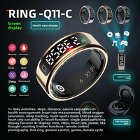 Anillo Inteligente SQ R11C con Pantalla, Bluetooth, Control de Video por Gestos, Frecuencia Cardíaca, Oxígeno en Sangre y Monitoreo Deportivo