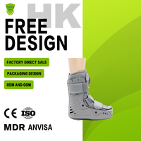 Botte de marche orthopédique pneumatique haute avec double airbag et pompe intégrée pour le soutien des fractures de la cheville OEM ODM