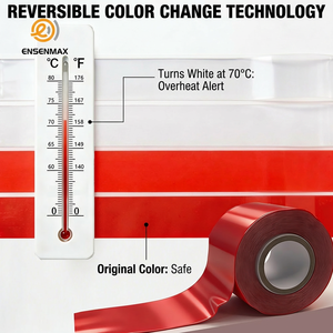 <span class=keywords><strong>Cinta</strong></span> <span class=keywords><strong>Aislante</strong></span> Termocrómica Reversible ENS-400 Clase H, Cambio de Color a 70°C, Resistencia Dieléctrica de 30KV/mm, <span class=keywords><strong>Cinta</strong></span> Eléctrica <span class=keywords><strong>para</strong></span> 35kV - Product Image 1