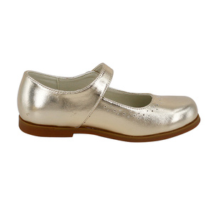 CHOOZII Großhandel Hersteller Kinder Boutique Shining Gold Metallic Leder Kinder Mädchen Party Mary Jane Schuhe - Product Image 2