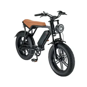 Ouxi V8 20Inch 250W Elektrische Fiets 500W Dikke Band Fiets Strand Cruise E-Bike All Terrain Offroad Ebike Fiets