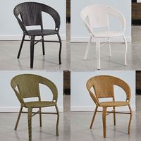 Ensemble de table et de chaises de salle à manger décontractées de luxe en gros moderne, ensemble de table et de chaises en rotin pour terrasse de jardin