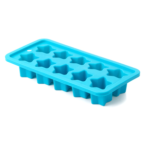 Atacado 10 Furos Star Shape Crystal <span class=keywords><strong>Ice</strong></span> Mold Fácil Pressionando <span class=keywords><strong>Ice</strong></span> Tray Silicone Mold para <span class=keywords><strong>Mini</strong></span> Cubos De Gelo - Product Image 1