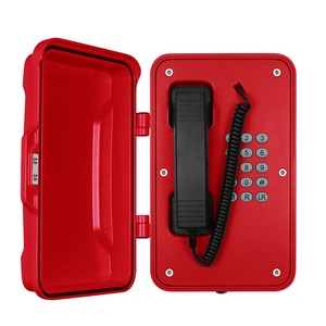 Téléphone d'urgence rouge adapté à l'extérieur, téléphone étanche SIP pour piscine, téléphone pour hôtel - Product Image 2