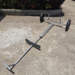 Carrello di Alaggio Pieghevole di Grande Successo per Gommoni, Portata 130 kg, Rimorchio per Trasporto Barche - Product Image 1