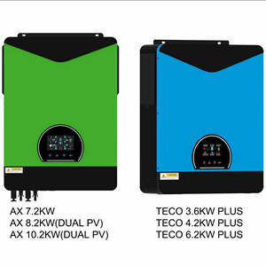 Prix de l'onduleur solaire monophasé/triphasé 5KW 6KW 8KW 10KW 15KW, IP65, onduleur solaire hybride intelligent à double sortie connecté au réseau triphasé - Product Image 2