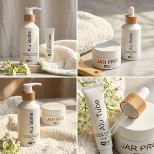 Eco-Friendly Aluminum Cosmetic <b>Packaging</b> Set Empty Jar and Bottle with Lid for Organic Skincare OEM ODM - Product Image 5