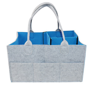 กระเป๋าผ้าอ้อม Hongtong ขนาด 34x24x18 ซม. กระเป๋าเก็บของสำหรับคุณแม่แบบมีหลายช่องพร้อมหูหิ้วสำหรับของใช้จำเป็นของลูกน้อย - Product Image 4