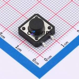 BX-TS-26-121265TT Tactile Switch SMD-4P,12x12mm Switch Single Pole Single Throw Round Button 2.6N Vertical Mount - Product Image 1