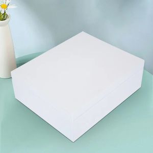Caja de Regalo Rectangular de MDF con Grabado Láser, Personalizada y Hecha a Mano, con Acabado en Pintura Blanca, para Almacenamiento de Perfumes y Aceites Esenciales, Paquete de Cosméticos - Product Image 4