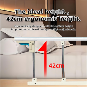 Barandilla de Cama de Aluminio con Asa de Apoyo para Ancianos y Discapacitados, Protector de Seguridad para Cama, Fácil de Plegar para el Cuidado del Cuidador - Product Image 6