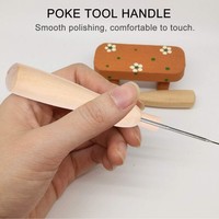 Piquer feutrage aiguille stylo poignées en bois poinçon couture quilting accessoires couture accessoire porte-aiguille