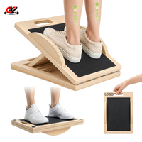 CZFIT Planche d'équilibre inclinée en bois 3-en-1 portable, durable, écologique et antidérapante pour exercices intérieurs des jambes et squats