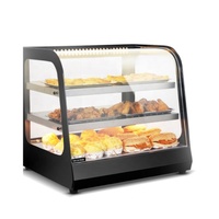 Porte en verre antique, 3 niveaux, pour Buffet, poulet frit, affichage des aliments chauds, pour la restauration