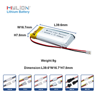 Batterie au lithium-polymère personnalisée de grade A 3.7v 901538 600mAh pour montre intelligente et traqueur GPS