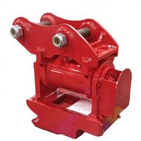 Attache rapide hydraulique Powertilt Martin M03 M10 de 3 à 33 tonnes avec entraînement pivotant