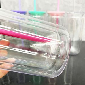Lata de Plástico Personalizada con Logotipo de 16 oz/20 oz, Tipo Bola de Nieve, con Orificio Preperforado y Tapón de Silicona - Product Image 2