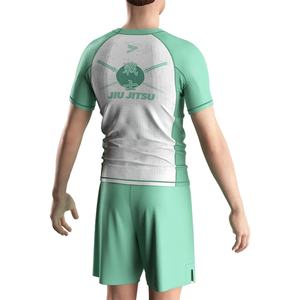 Camiseta de compresión de manga corta con patrón samurái antiguo para entrenamiento de MMA, running, grappling y uso diario, sin necesidad de Gi, al por mayor. - Product Image 6