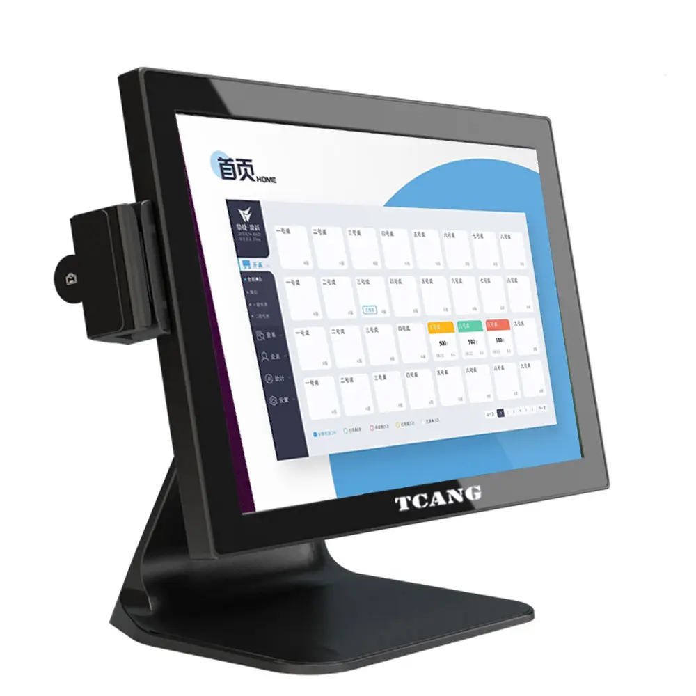 Restaurant 15,6 Zoll berührungsbildschirm Windows Pos-Maschine Kartenleser Barcode-Scanner Kassenregistermaschine OEM/OdM-Herstellungsanlage