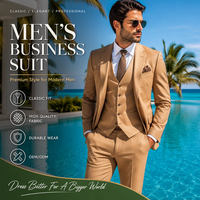 Ensemble de costume de luxe universel 5 pièces pour homme, design classique, coupe ajustée, tenue formelle pour le marié, ensemble complet pour toutes les occasions