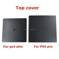 Couvercle supérieur couvercle de façade avant noir pour PS4 slim Pro boîtier de couverture de console de jeu coque de protection