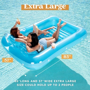 Cama Flotante Inflable de PVC de Lujo Personalizada de 0.3mm para Mujeres, Uso en Playa y Piscina, con Color y Tamaño Personalizados, en Oferta - Product Image 2