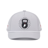 Casquettes de baseball perforées personnalisées imperméables avec logo, casquettes de baseball à 5 panneaux, casquettes de sport brodées pour hommes